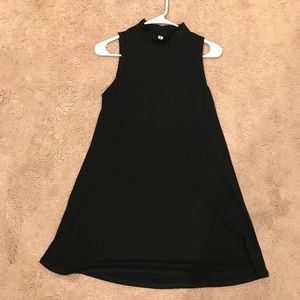 Bethany Mota | Black High Neck T-Shirt Dress, S
